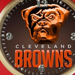 Cleveland browns led lights clock
